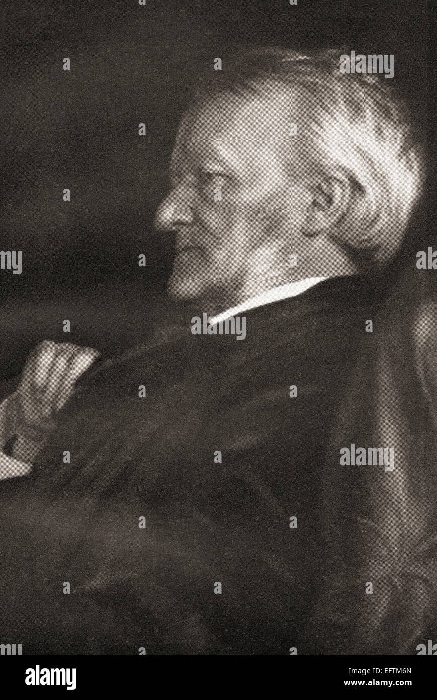 Wilhelm Richard Wagner, 1813-1883.  Deutscher Komponist. Stockfoto Wilhelm Richard Wagner, 1813-1883.  Deutscher Komponist. Stockfoto