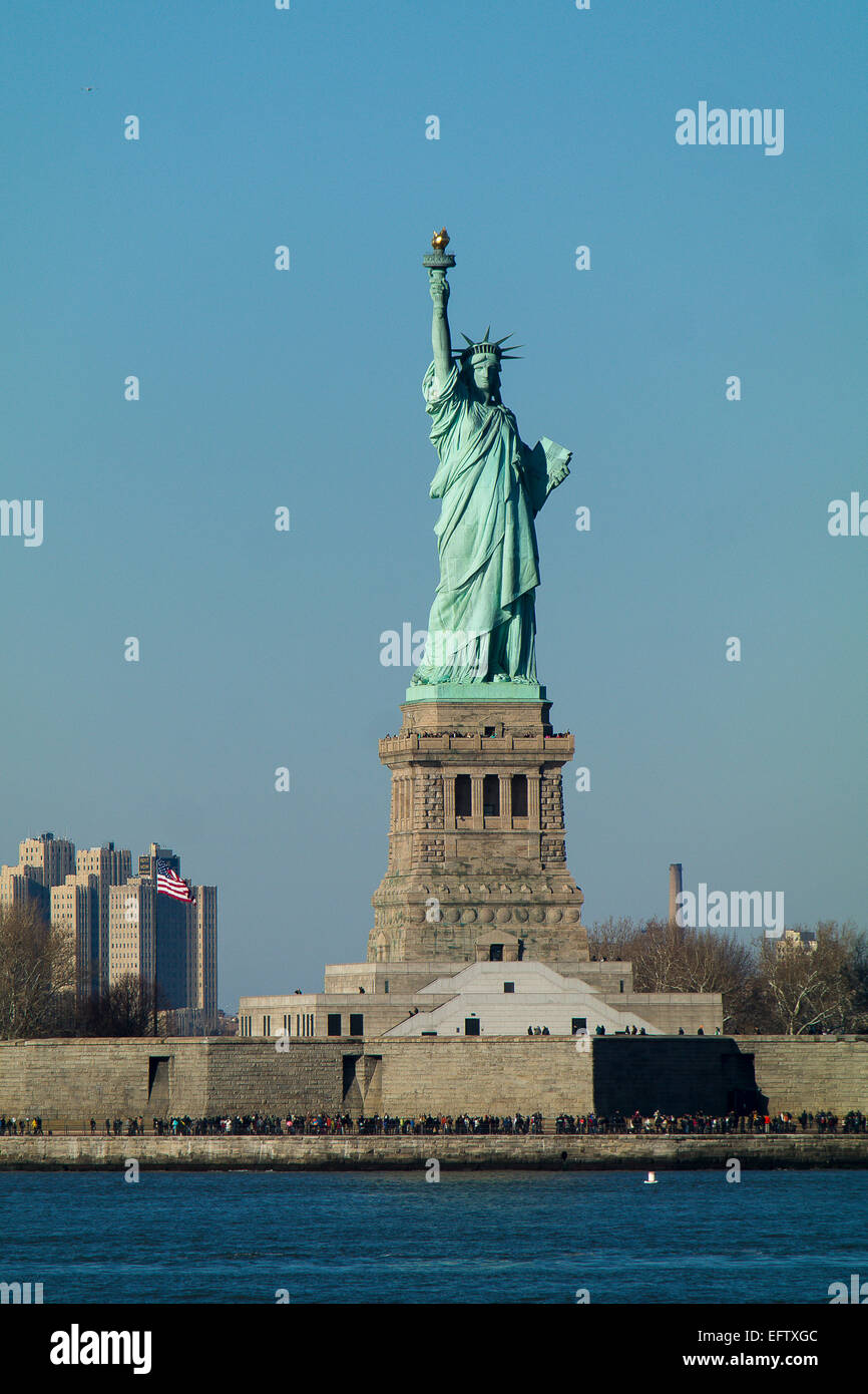 Die Statue of Liberty. Manhattan. New York, USA. Stockfoto