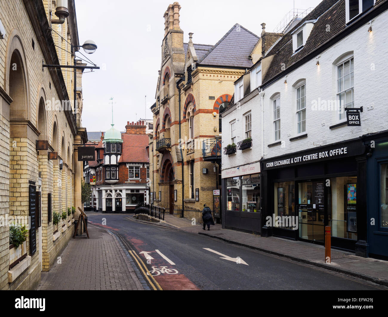 Cambridge Corn Exchange und Abendkasse Stockfoto