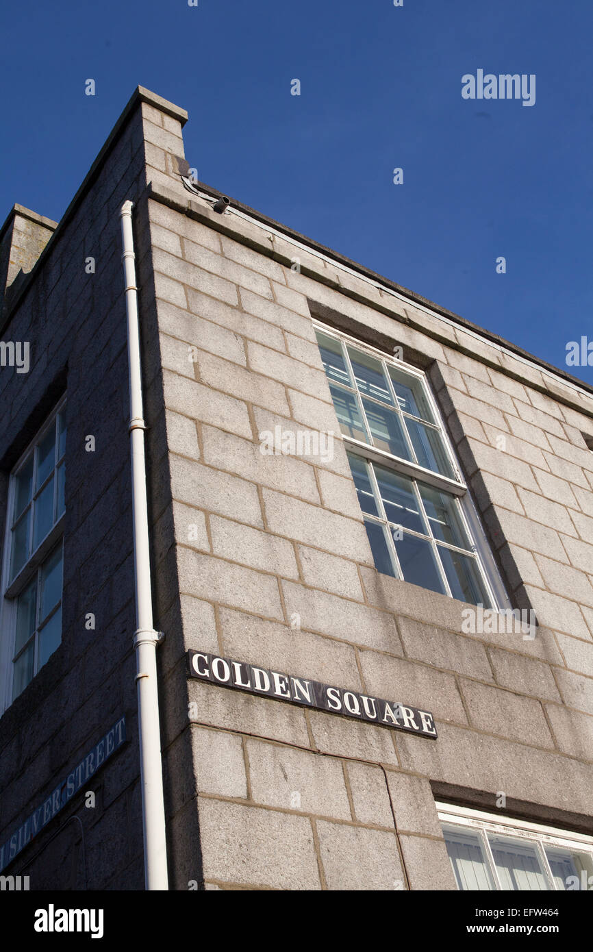 Golden Square Aberdeen Stockfoto