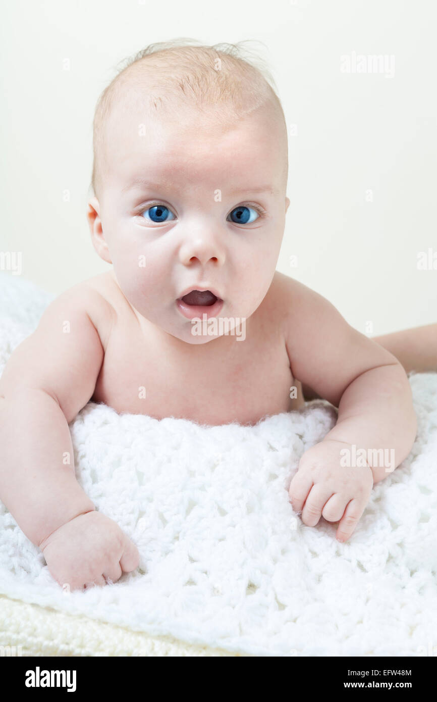 Neugeborenes Baby Boy Stockfoto