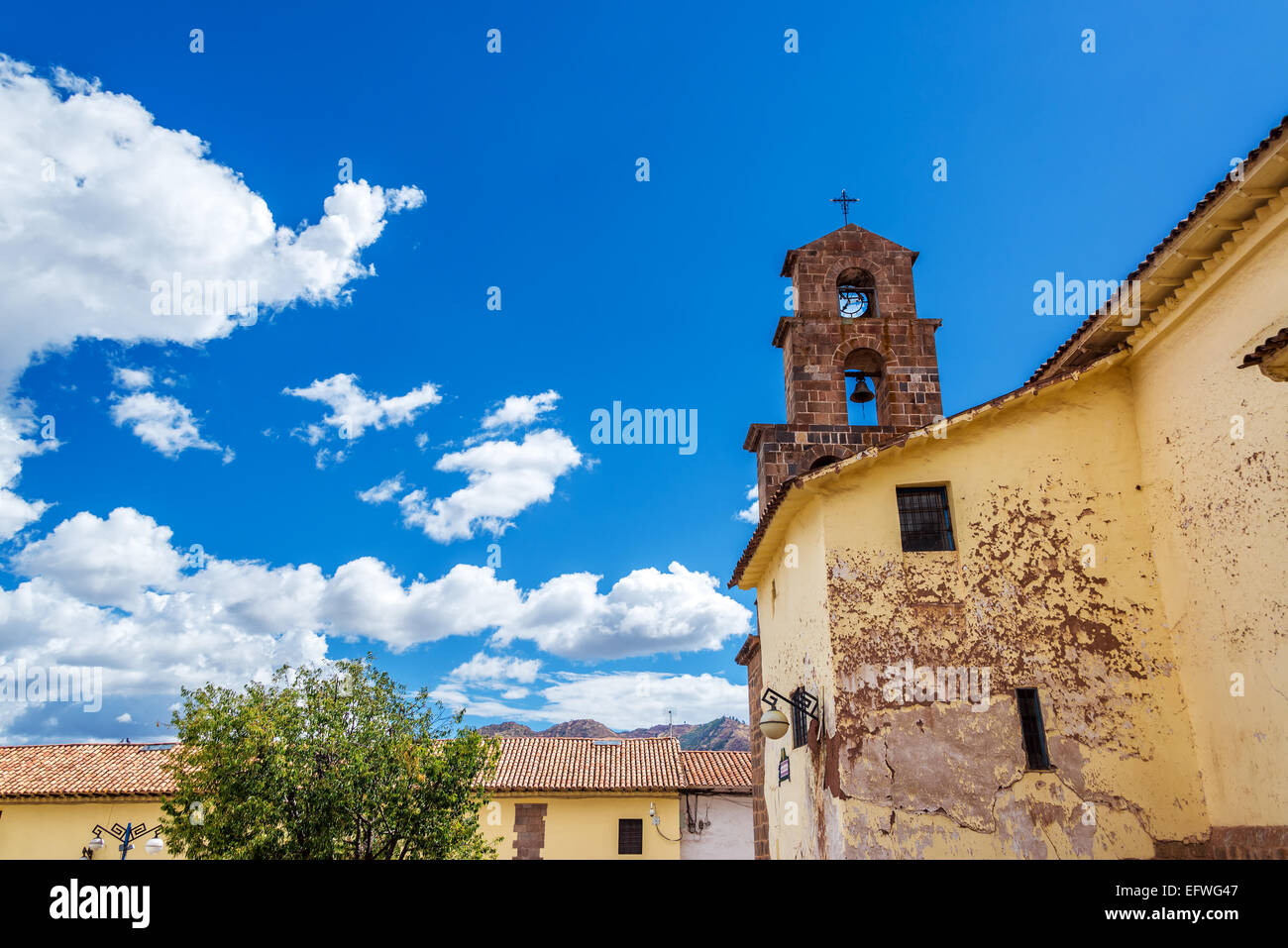 Kirche im Stadtteil San Blas in Cusco, Peru Stockfoto