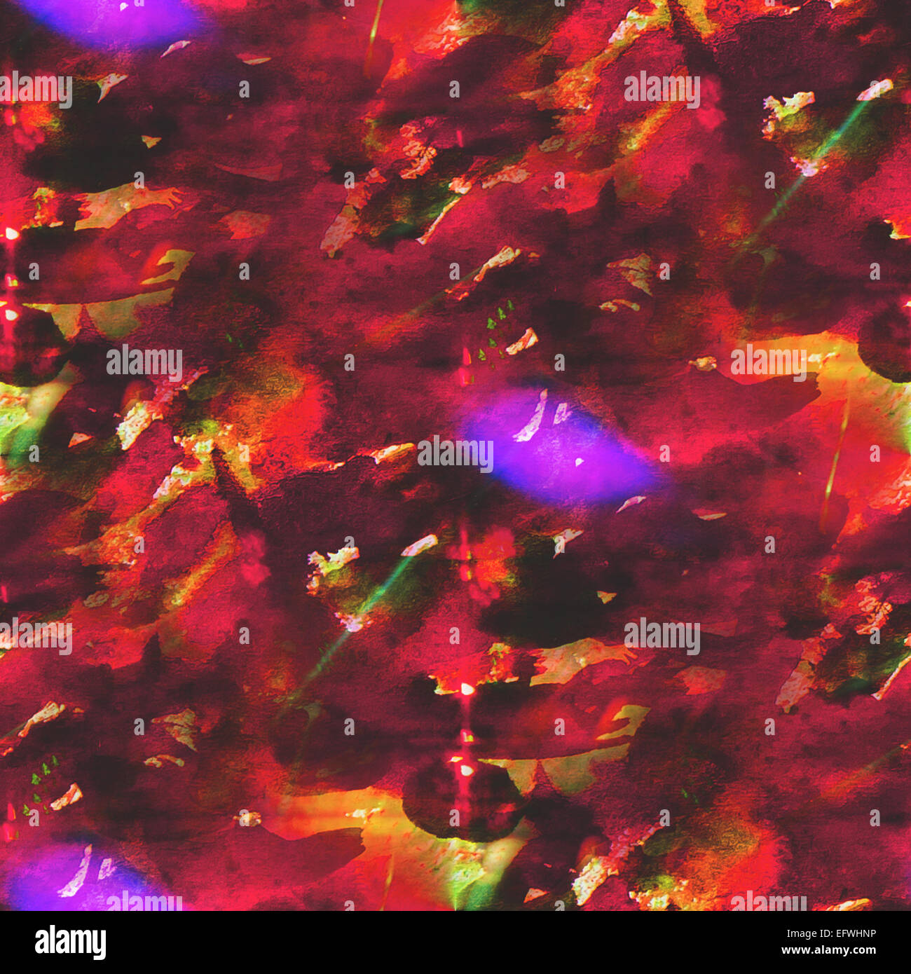 abstrakte Textur rot, braun Kunst Wasser Farbe nahtlose Hintergrund Aquarell Stockfoto