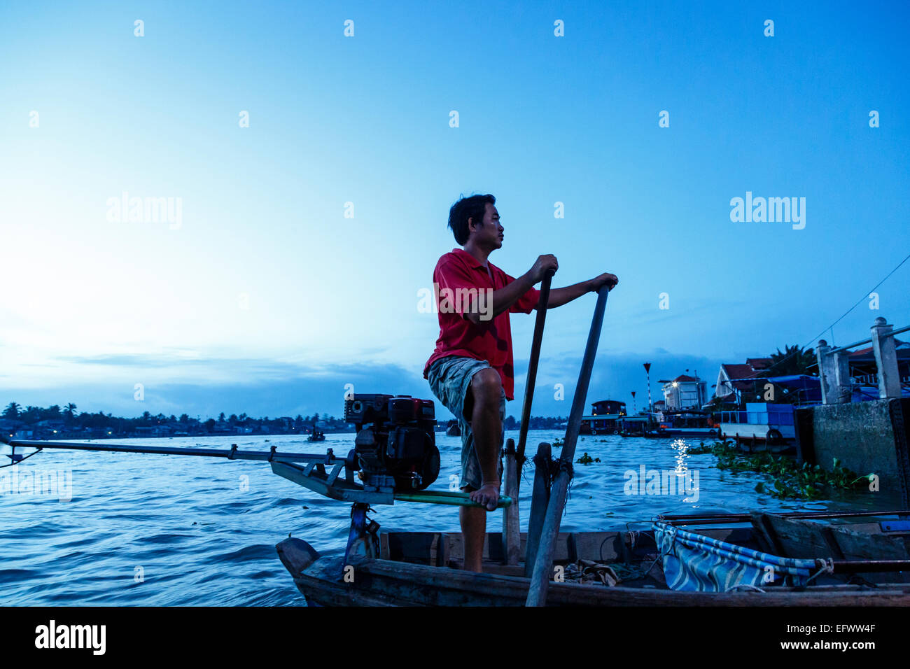 Boote auf dem Mekong-Delta, Can Tho, Vietnam Stockfoto