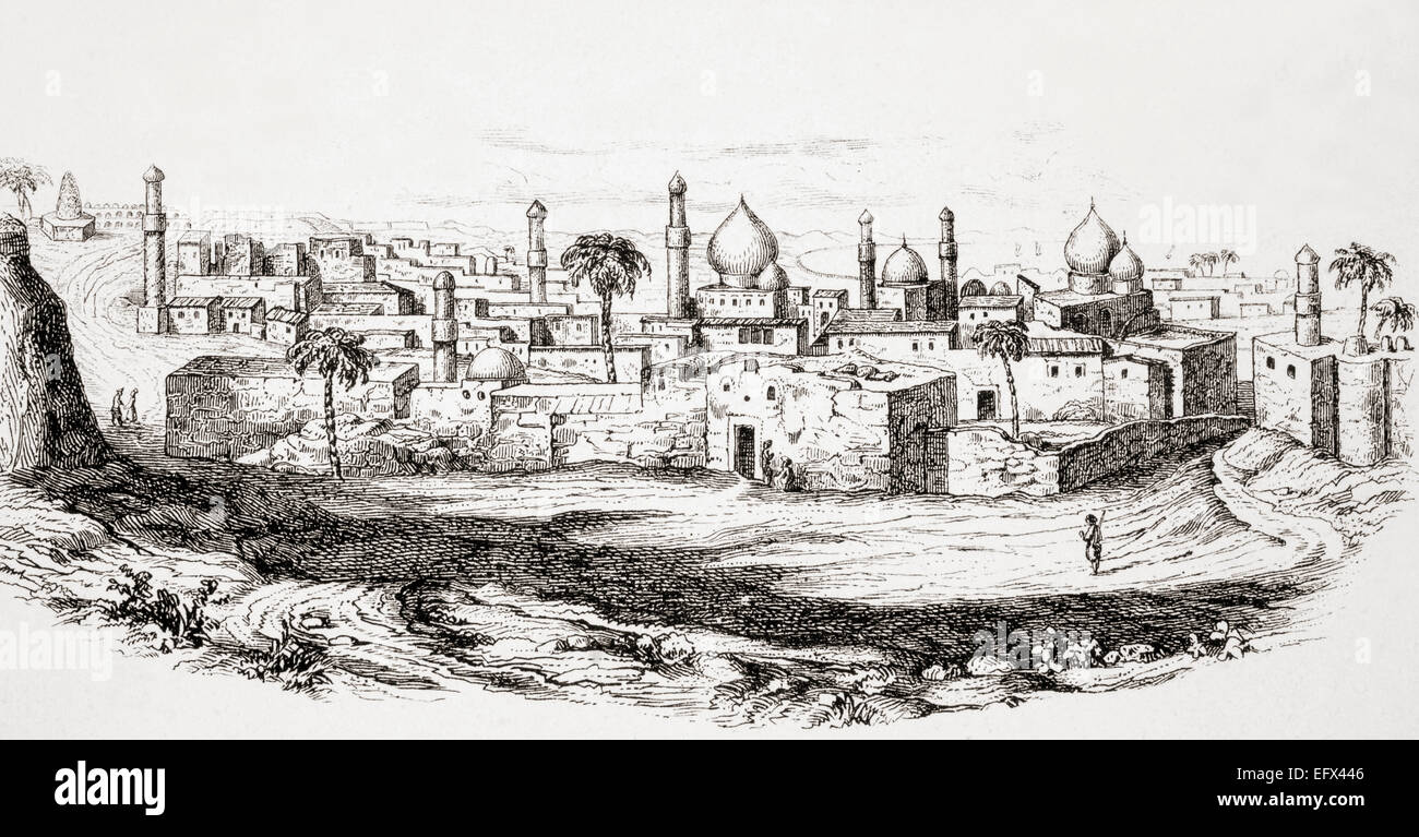 Bagdad, Irak, nach eine mid-19th Jahrhundert-Illustration. Stockfoto