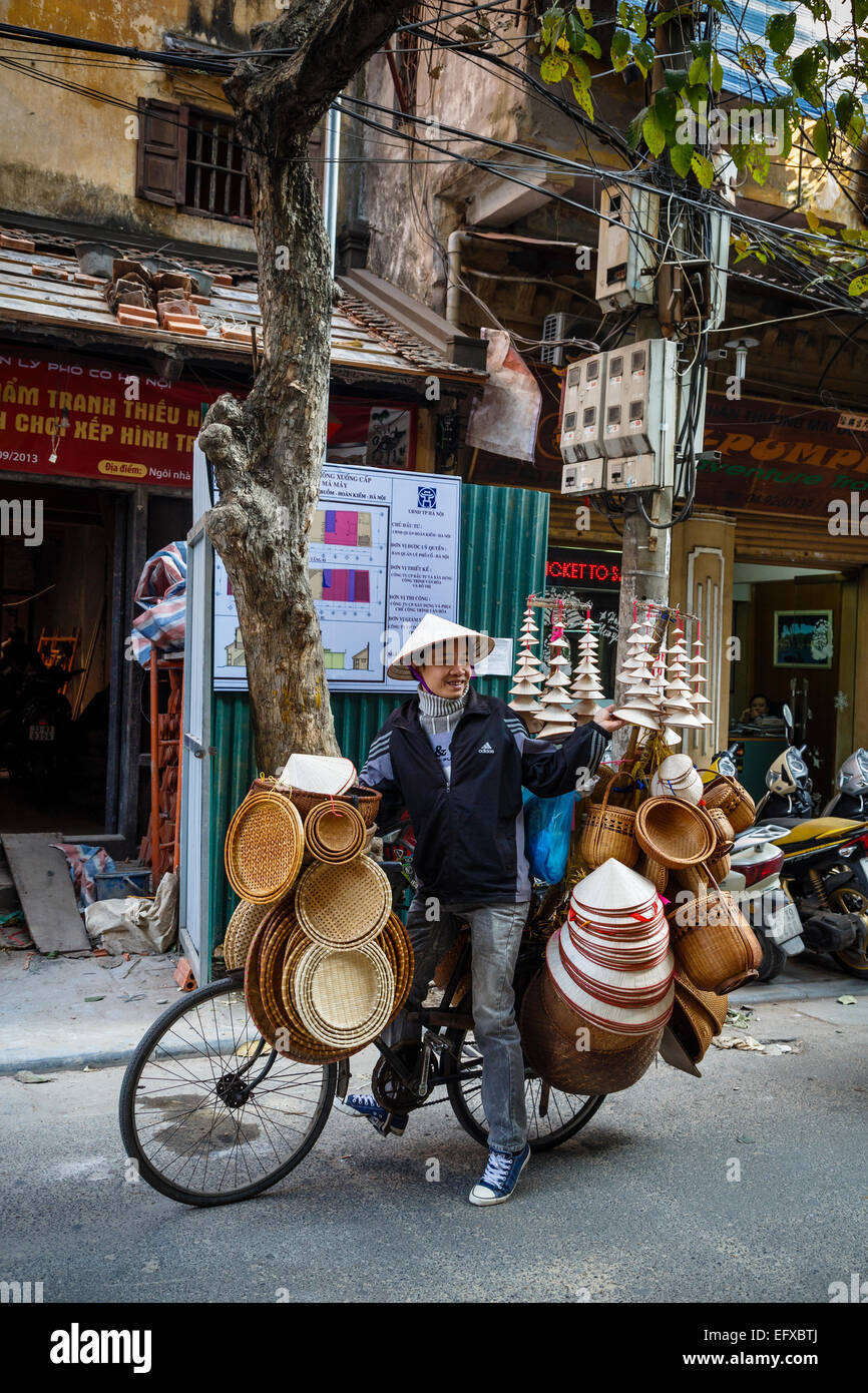 Straßenszene in der Altstadt, Hanoi, Vietnam. Stockfoto