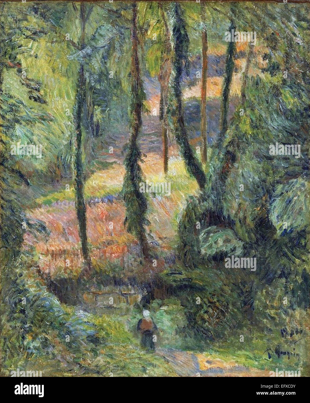 Paul Gauguin Wald Interieur (Sous-Bois) Stockfoto