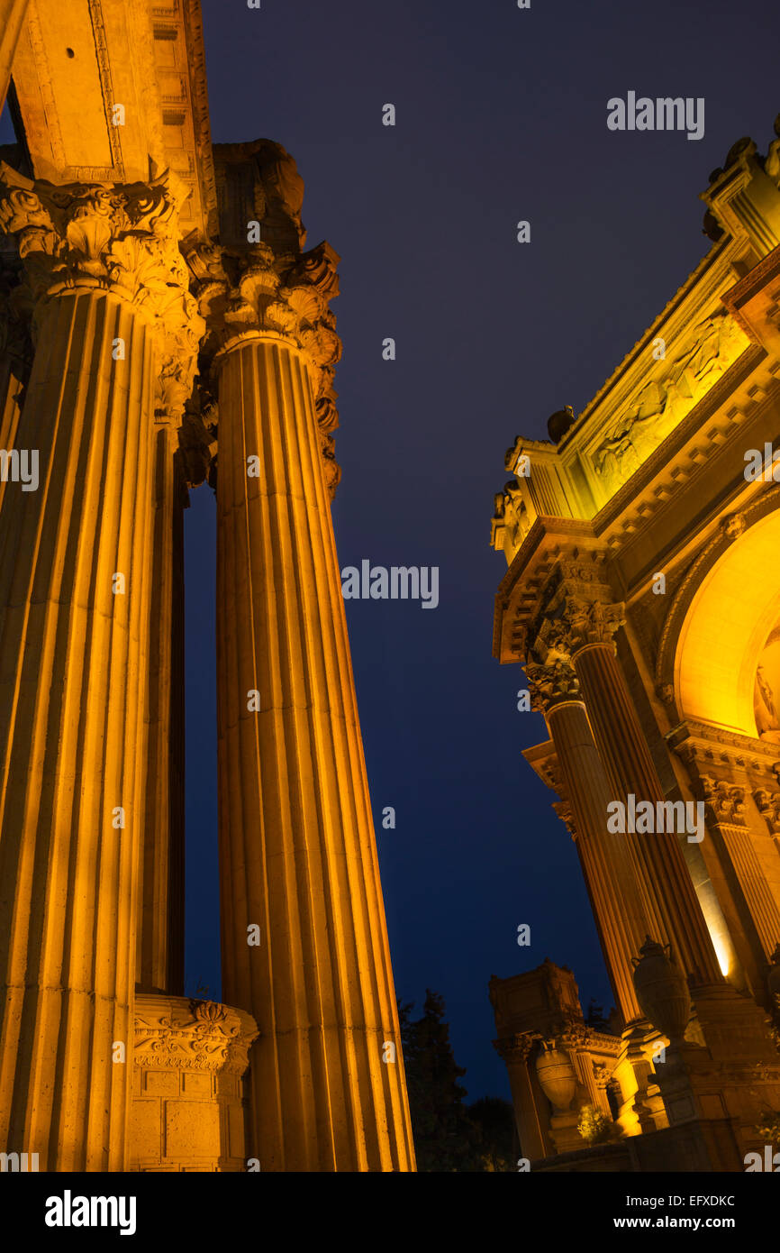 PALACE OF FINE ARTS PRESIDIO NATIONAL PARK SEENPLATTE MARINA SAN FRANCISCO KALIFORNIEN, USA Stockfoto