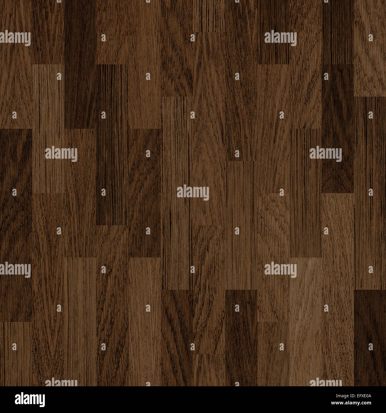 Holzboden dunkel braun Parkett Hintergrund Stockfoto