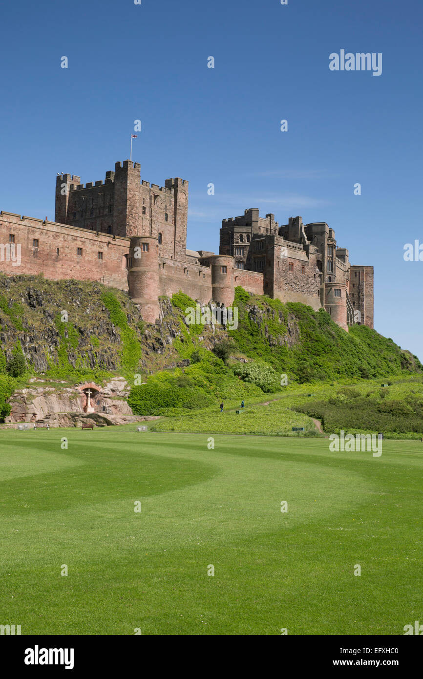 Bamburgh Castle; Northumberland; UK Stockfoto