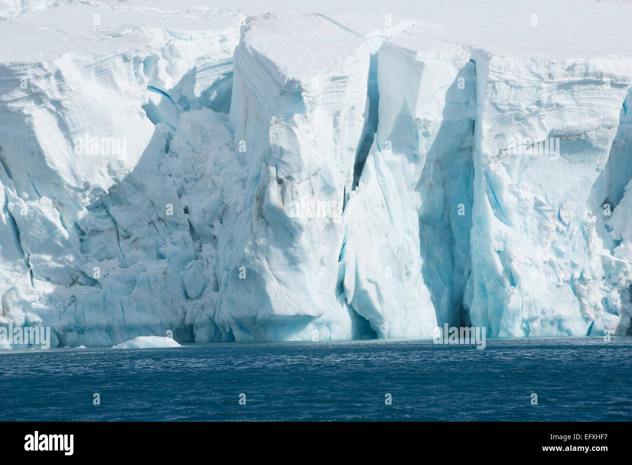 Gletscher Gletscherspalte in Hope Bay, Trinity Halbinsel, antarktische Halbinsel Stockfoto