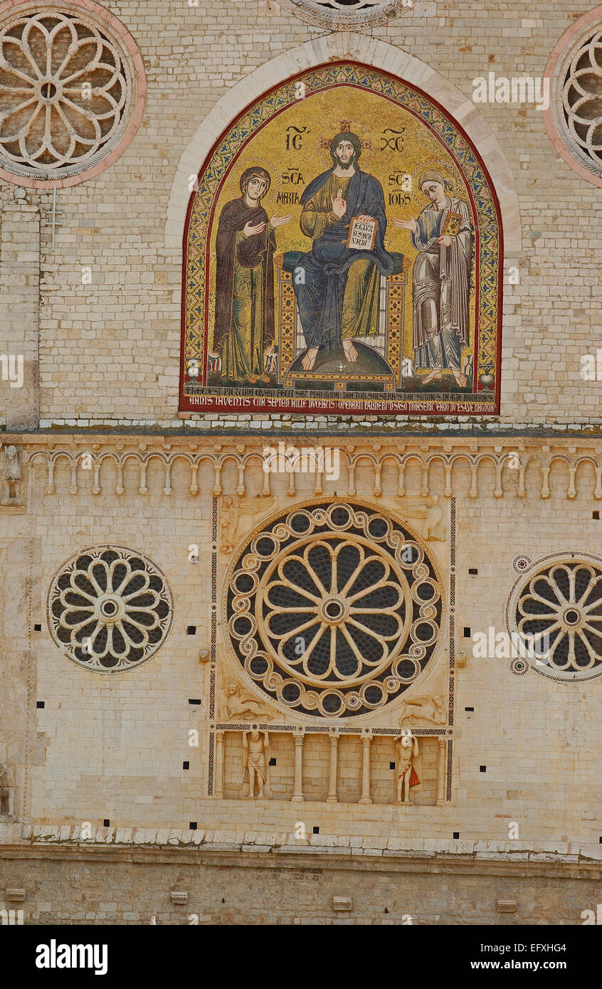 Spoleto, Dom, Kathedrale Santa Maria Assunta, Provinz Perugia, Umbrien, Italien Stockfoto