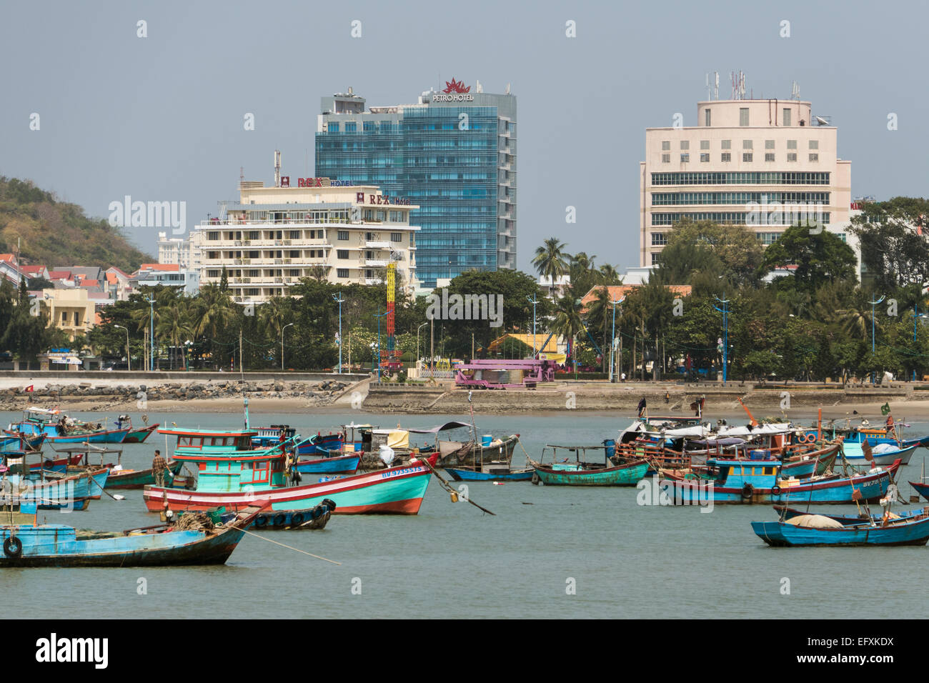 Vietnam, Vung Tau, Hafen Stockfoto