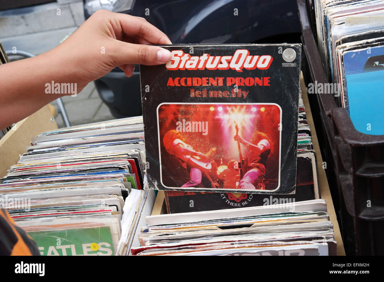 Einzelnen Datensatz: Status Quo - Unfall anfällig Stockfoto