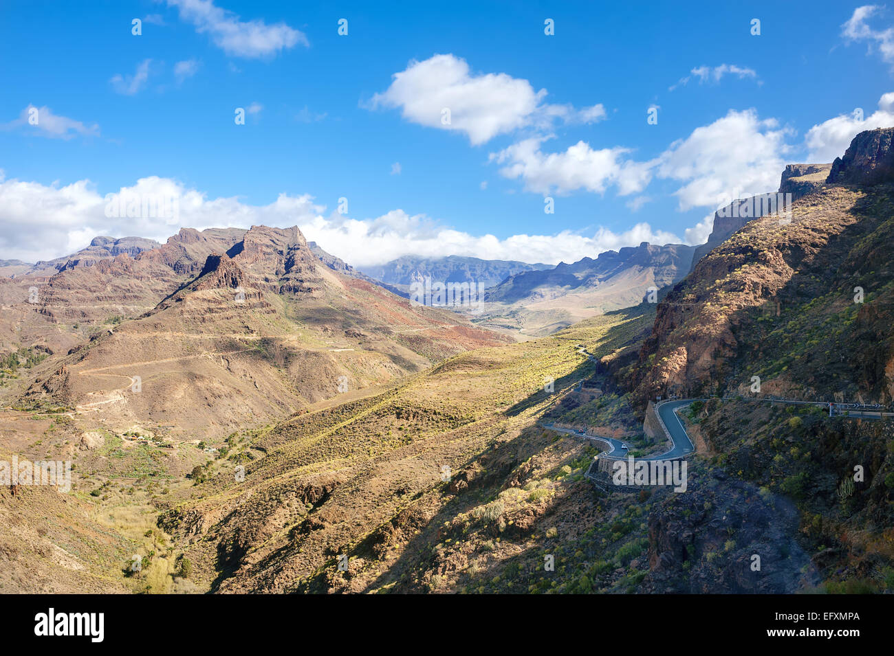 Berglandschaft in Gran Canaria Stockfoto