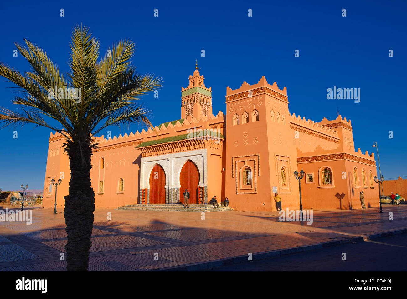 Zagora, große Moschee, Draa-Tal, Souss-Massa-Draa Region, Maghreb, Marokko, Nordafrika Stockfoto