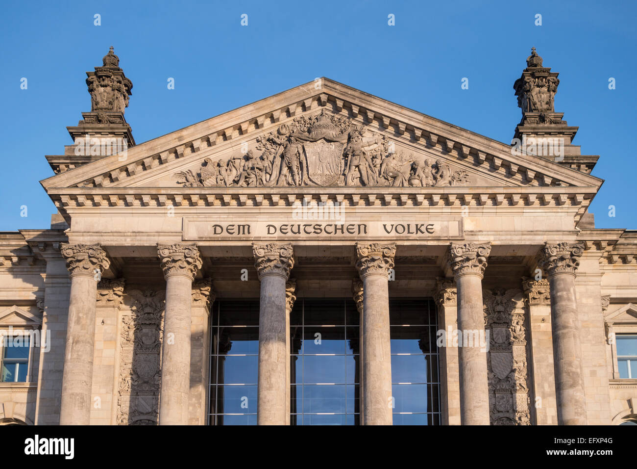 Reichstagsgebäude in Berlin Deutschland Stockfoto
