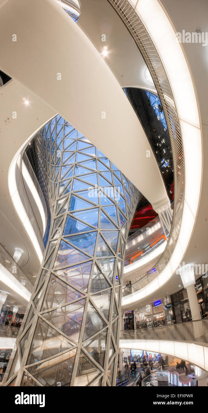 MyZeil Shopping-Mall, moderne Architektur, Frankfurt, Hessen ...