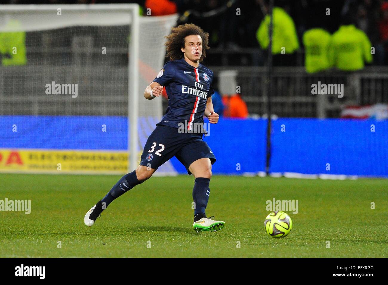 David LUIZ - 08.02.2015 - Lyon/Paris Saint-Germain - 24eme Journee de Ligue 1. Foto: Jean Paul Thomas/Icon Sport Stockfoto