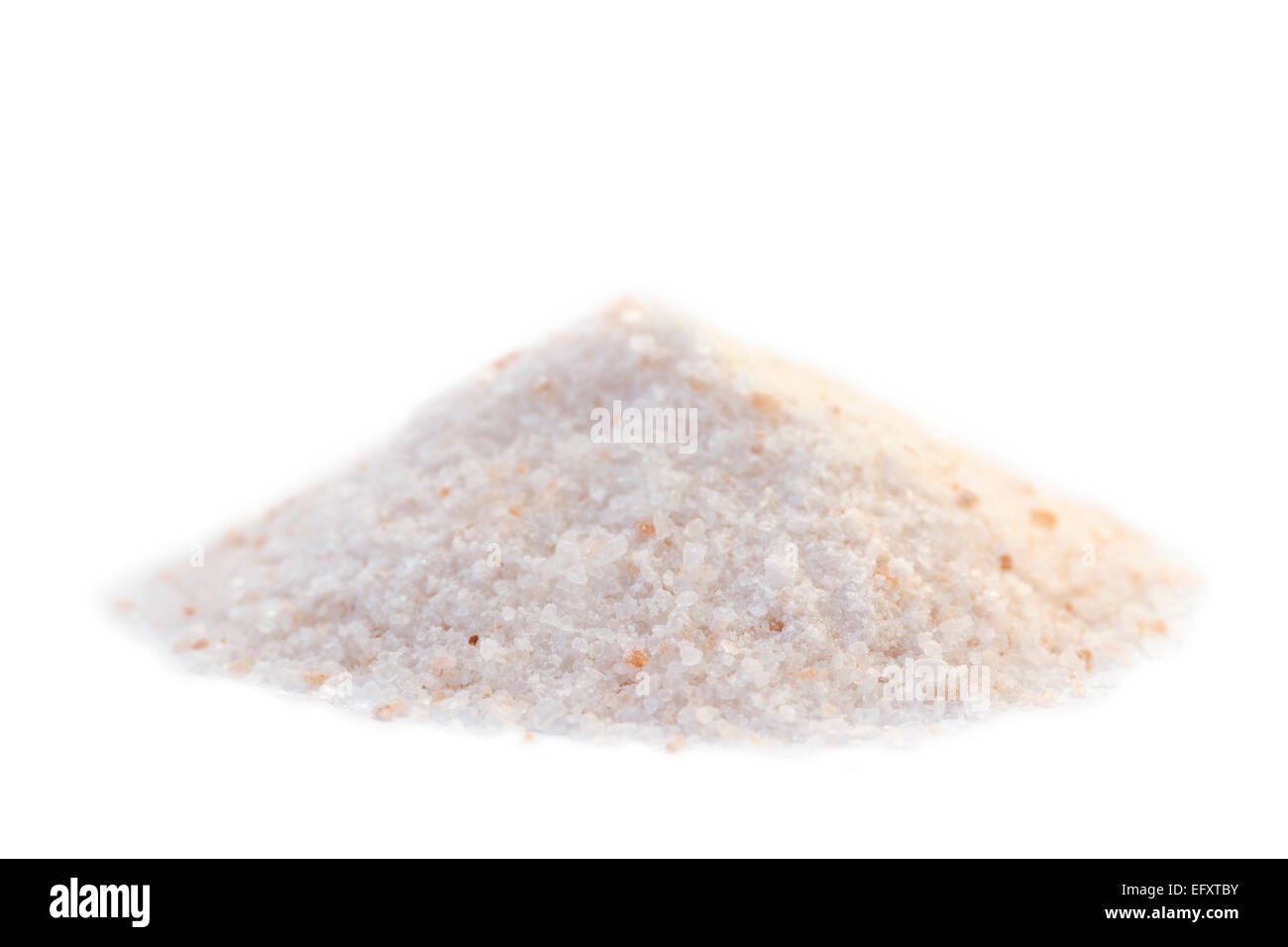 Ein Haufen von Himalaya rosa Salz. Himalaya-Salz ist ein Marketingbegriff für Halit. Es ist allgemein bekannt als Steinsalz aus Pakistan Stockfoto