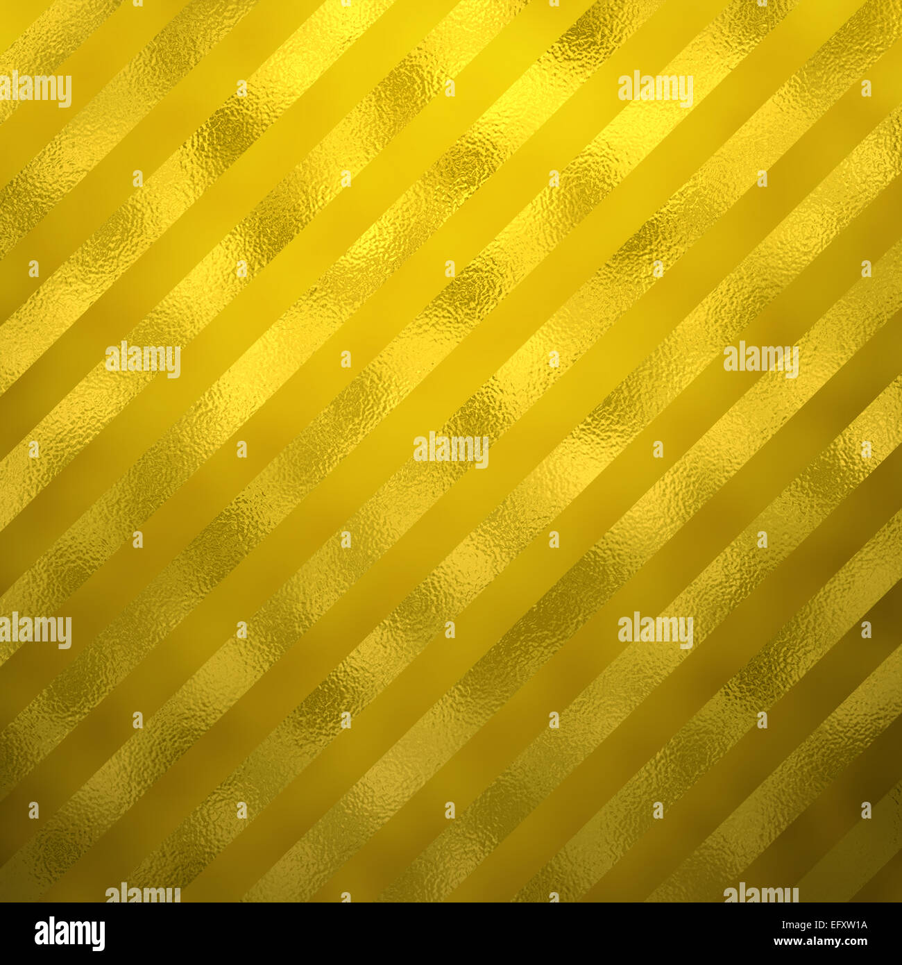 Gold Faux Metallfolie Streifen Hintergrund gestreifte Textur Stockfoto