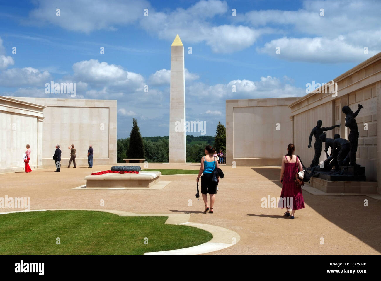 National Memorial Arboretum, Staffordshire, UK, einschließlich der Streitkräfte, Shackleton Mahnmal Stockfoto