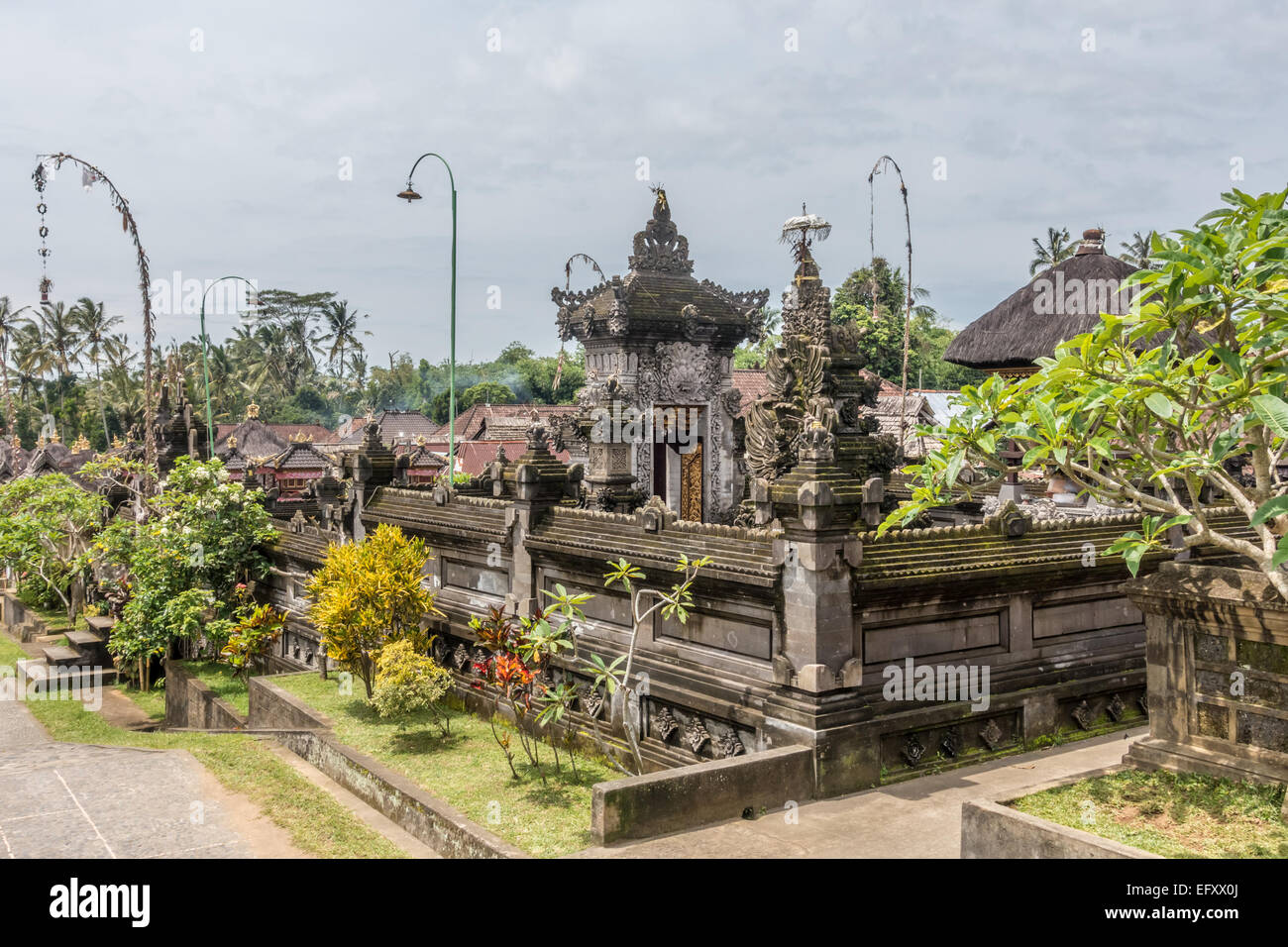 Community-Based Tourism Village Penglipuran (Desa Wistata Penglipuran Berbasis Masyarakat) Stockfoto