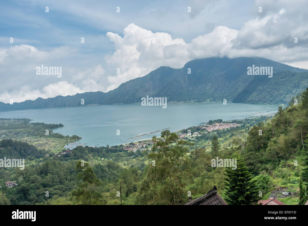 Lake Batur, Indonesien Stockfoto