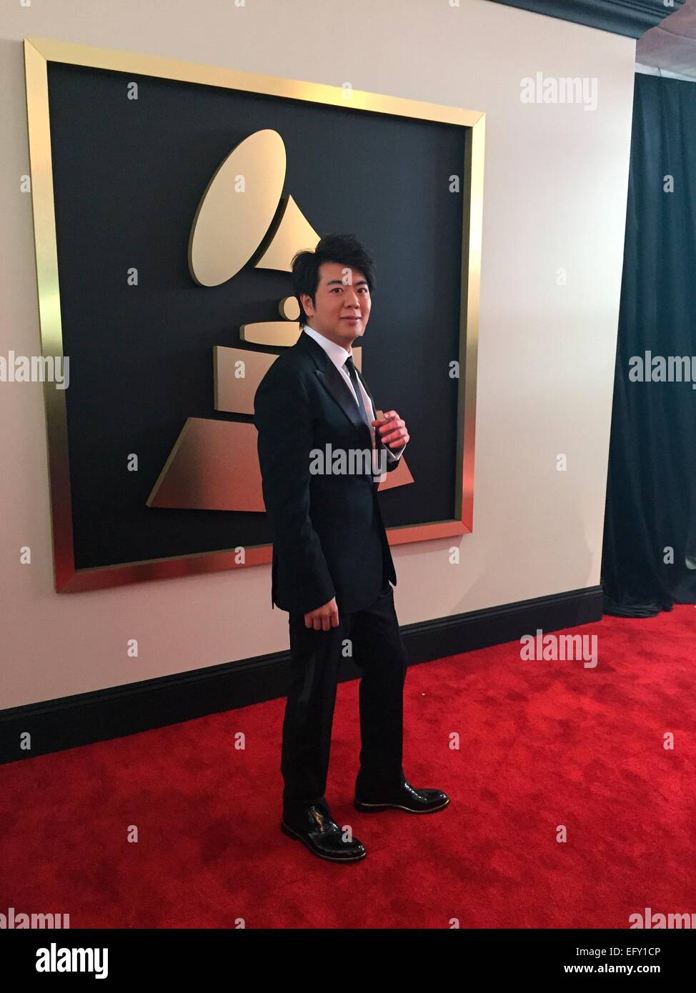 Lang Lang bei der 57. Jahrestag der Grammy awards in Los Angeles, USA am 8. Februar 2015. Stockfoto