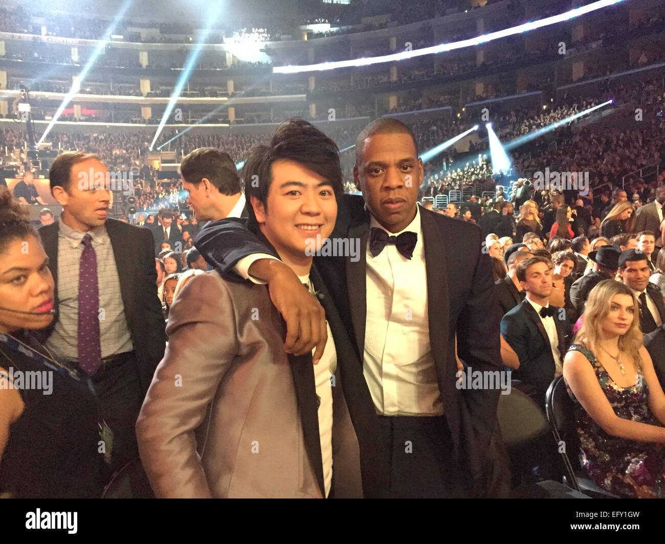 Lang Lang bei der 57. Jahrestag der Grammy awards in Los Angeles, USA am 8. Februar 2015. Stockfoto