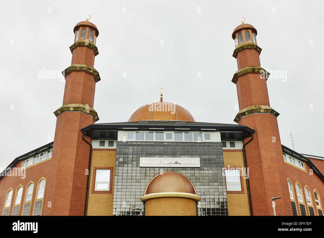 Masjid E Tauheedul Islam Blackburn Moschee Stockfoto
