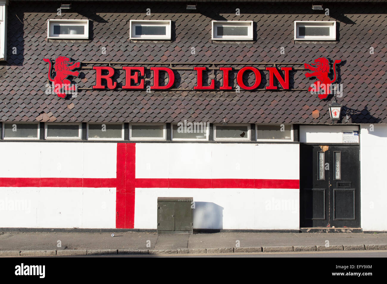 Das Red Lion Pub in Burslem, Staffordshire. Stockfoto