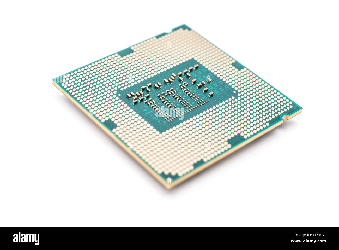 CPU (Central Processing Unit) Computerchip Isolated On White  Stockfotografie - Alamy