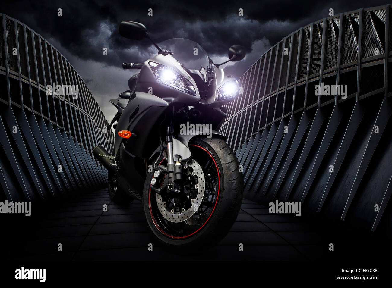 Yamaha R6 Motorrad Stockfoto