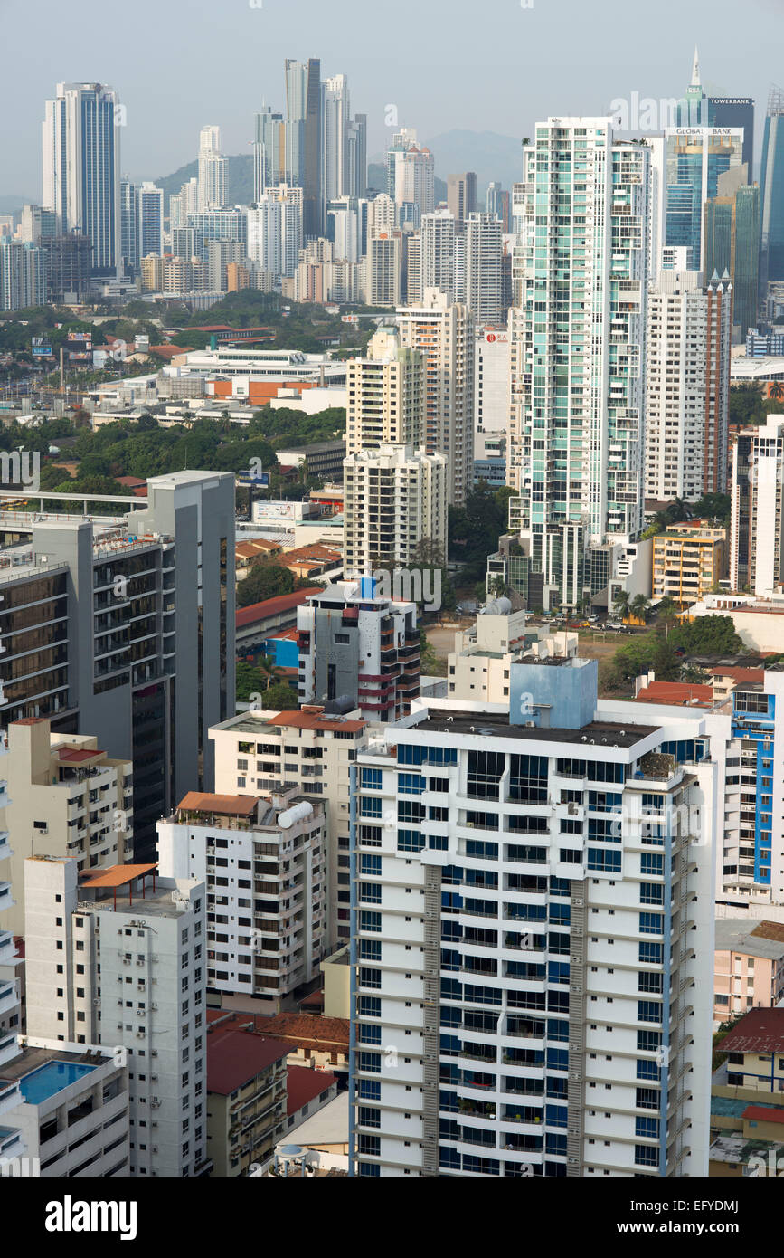 Appartements im Bereich Bancária (Financial District), Panama City, Panama, Mittelamerika. Banc Aera, Panama City, Panama. Panama-C Stockfoto