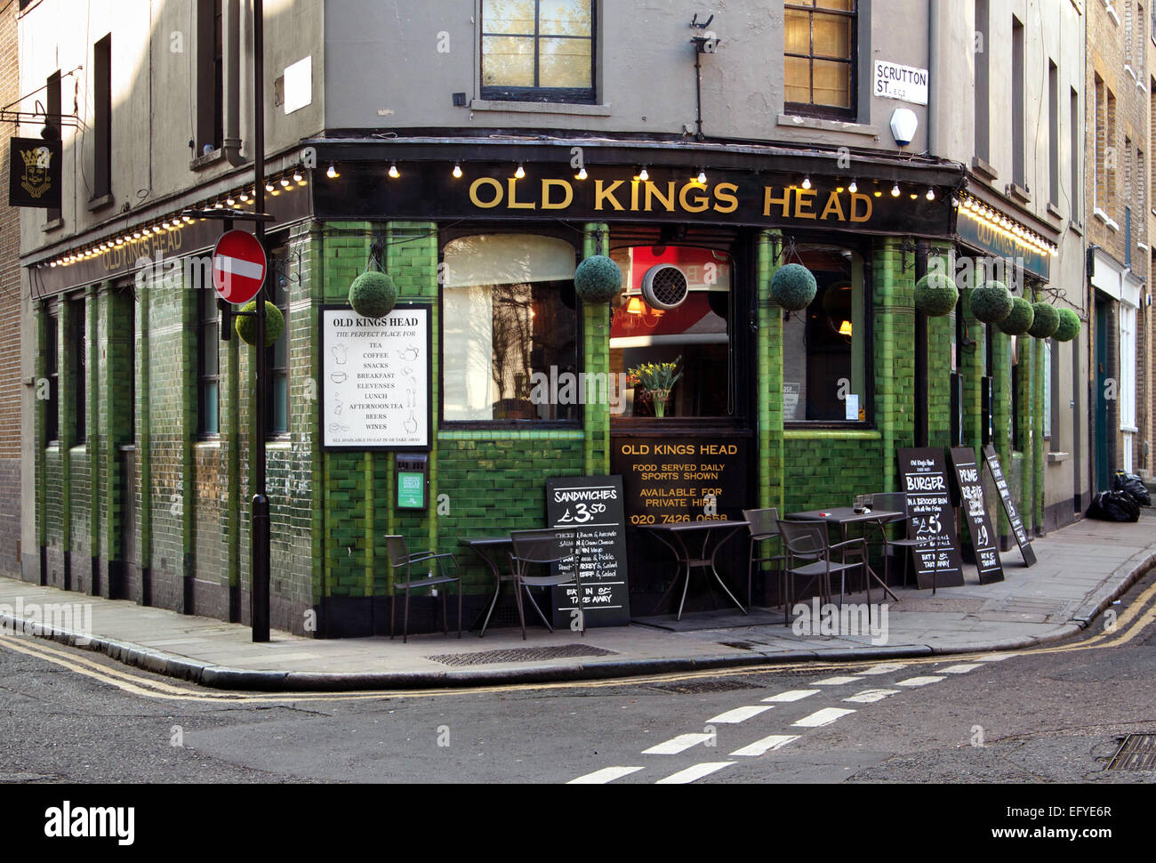 Der alte König Head Pub, London, England Stockfoto