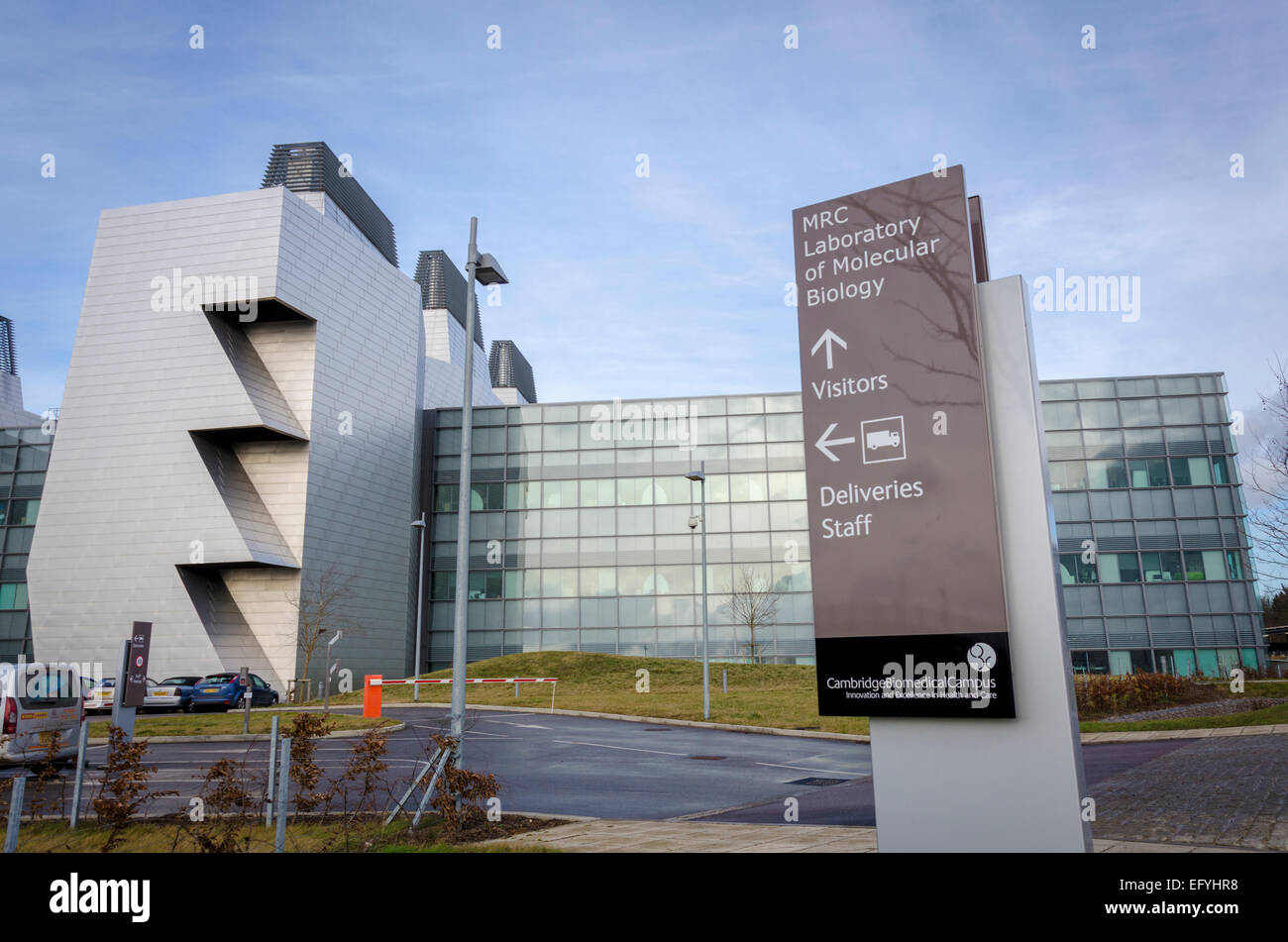 MRC Laboratory of Molecular Biology-Website auf dem Cambridge biomedizinischen Campus. Cambridge, UK Stockfoto