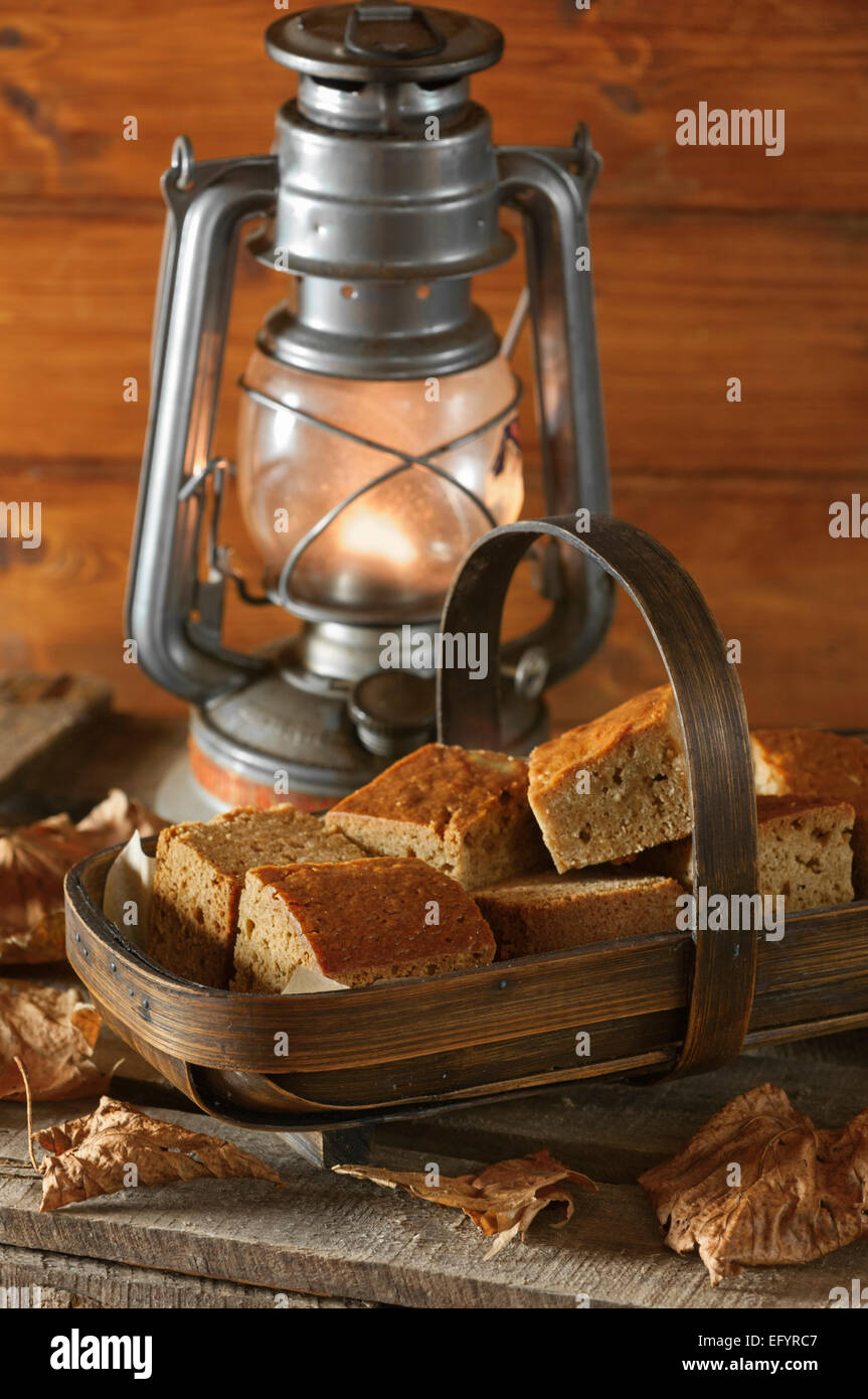 Parkin. Haferflocken und Sirup Lebkuchen Kuchen Stockfotografie - Alamy