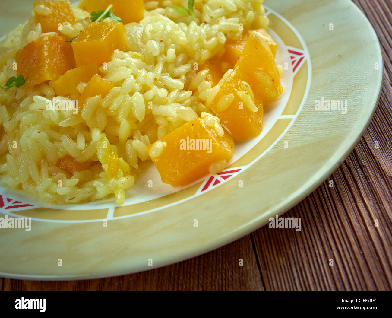 Rüben-Risotto Stockfoto