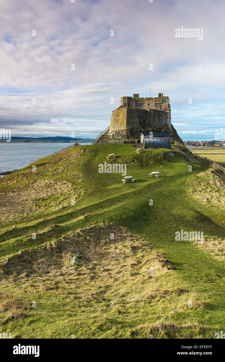 Lindisfarne Holy Island Stockfoto