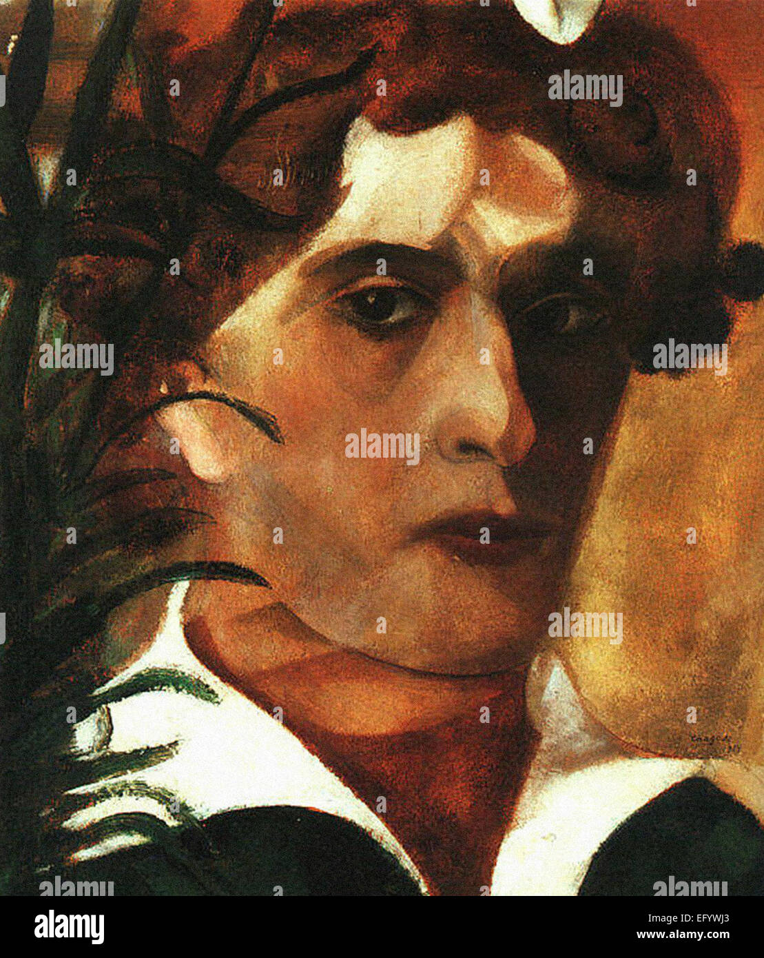 Marc Chagall Selbstporträt Stockfoto