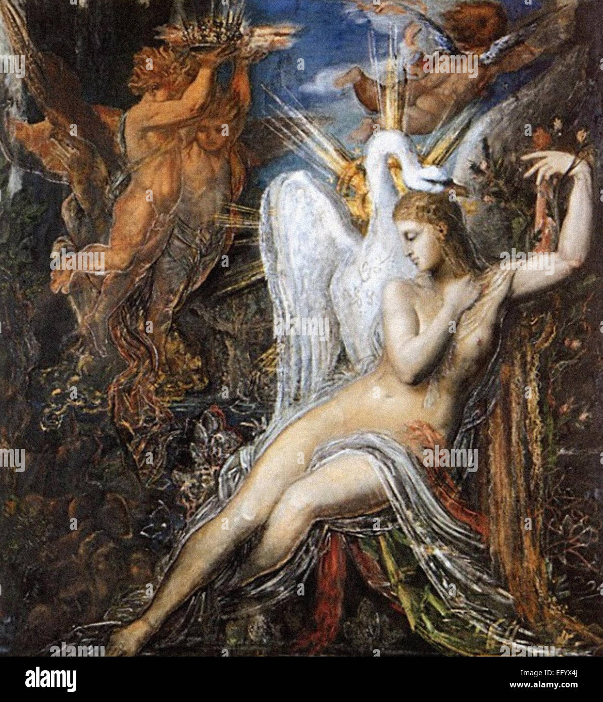 Gustave Moreau Leda 2-- Stockfoto