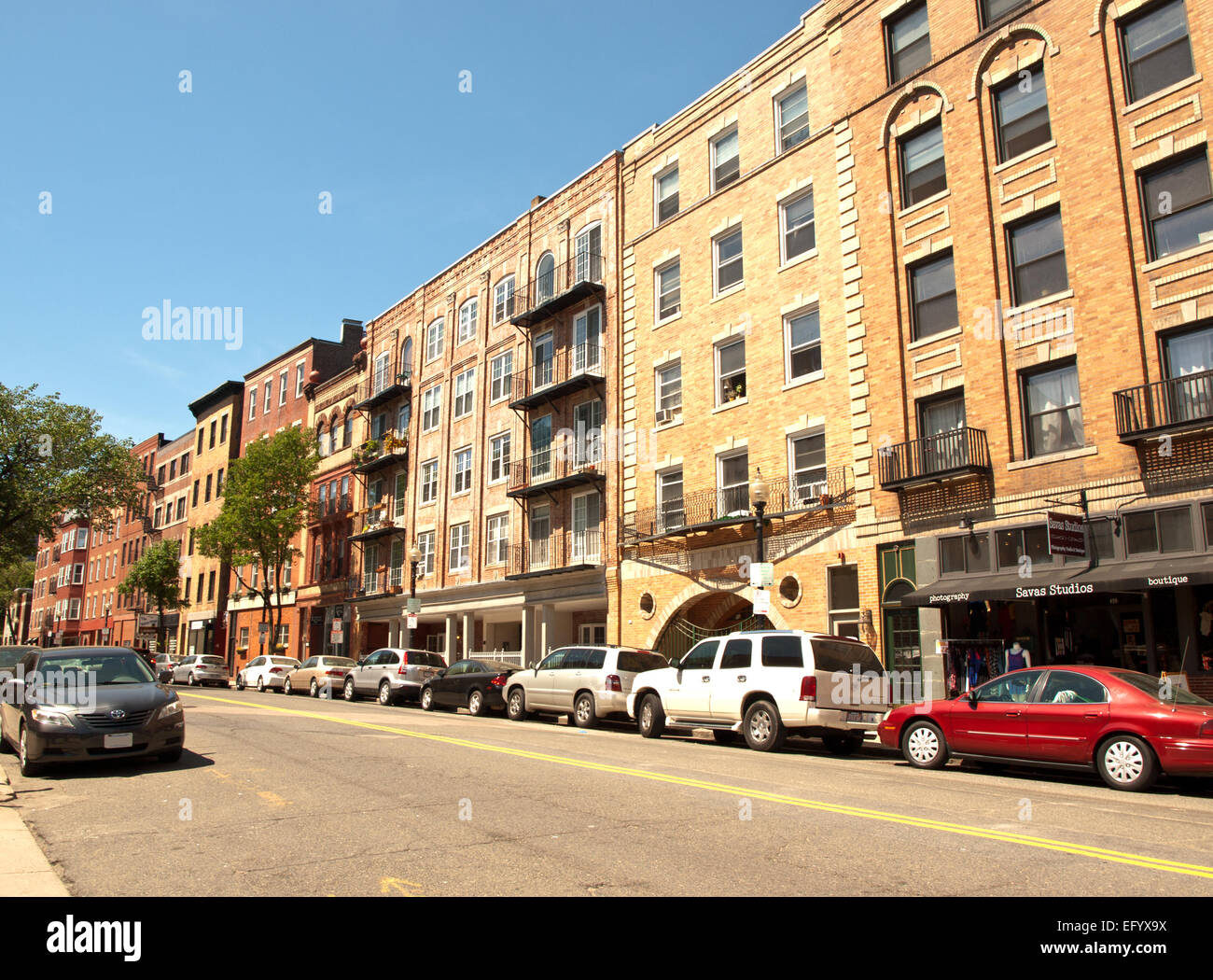 Straße in Boston, Massachusetts, Juni 2014 Stockfoto