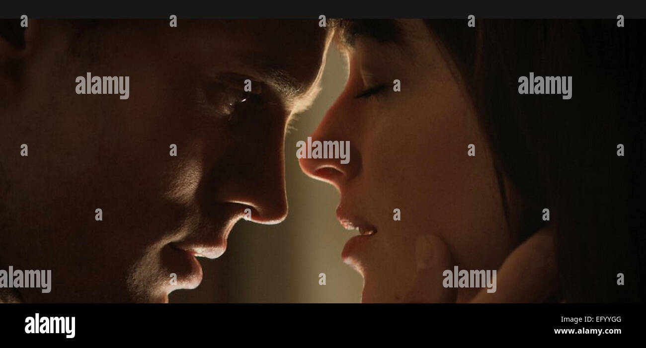 50 SHADES OF GREY 2015 Focus Features Film mit Dakota Johnson und Jamie Dornan Stockfoto