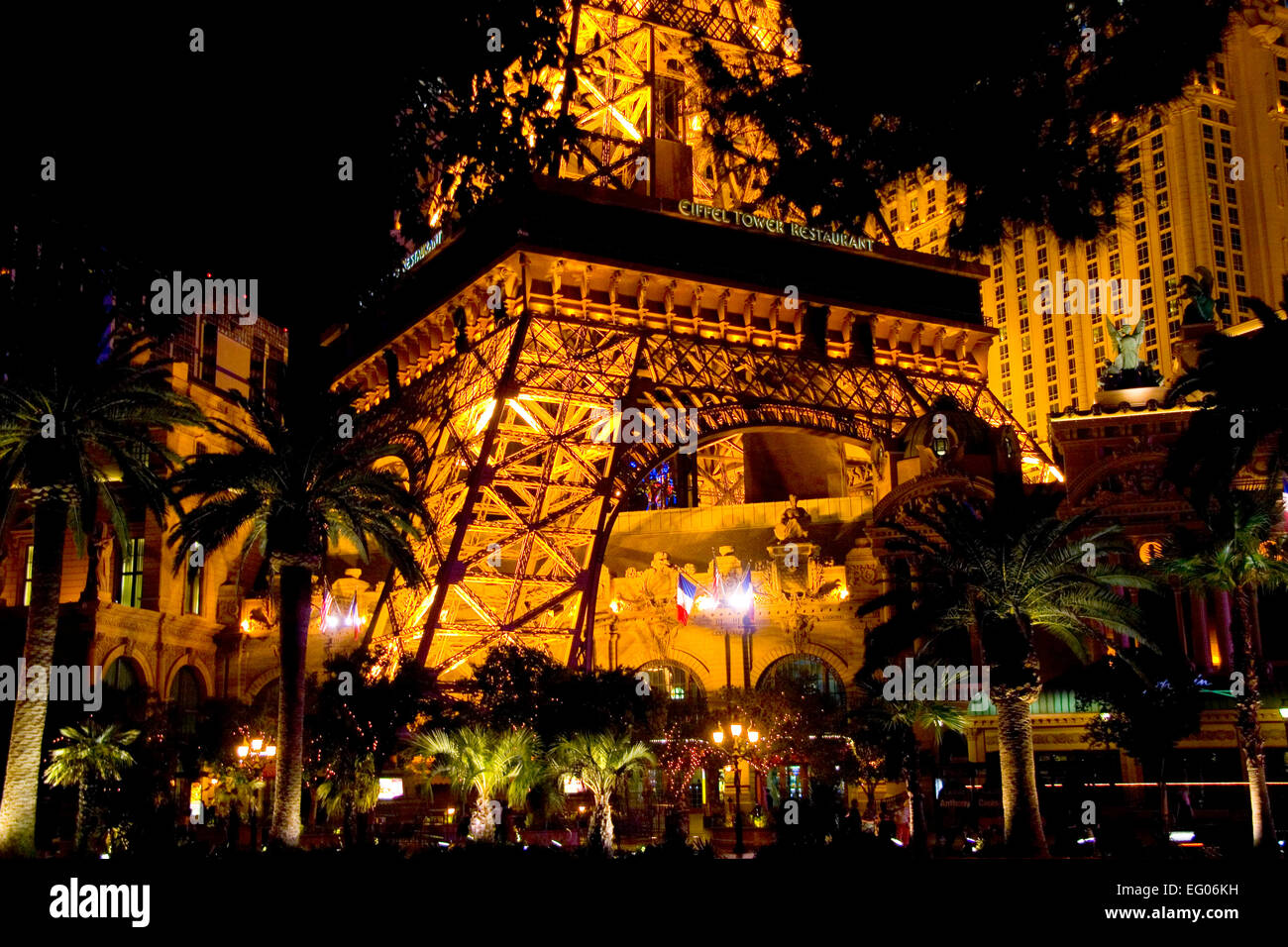 Basis des Eiffelturms, Paris Las Vegas Resort, Las Vegas, Nevada