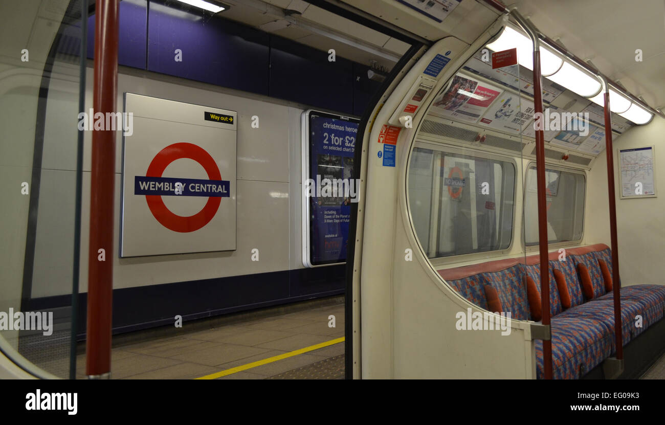 U-Bahnstation Wembley Central Stockfoto