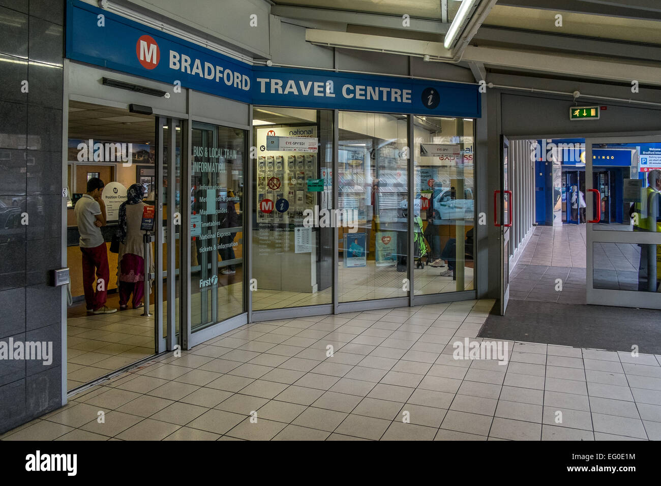 Bradford Reisezentrum bei Bradford Metro Stockfoto