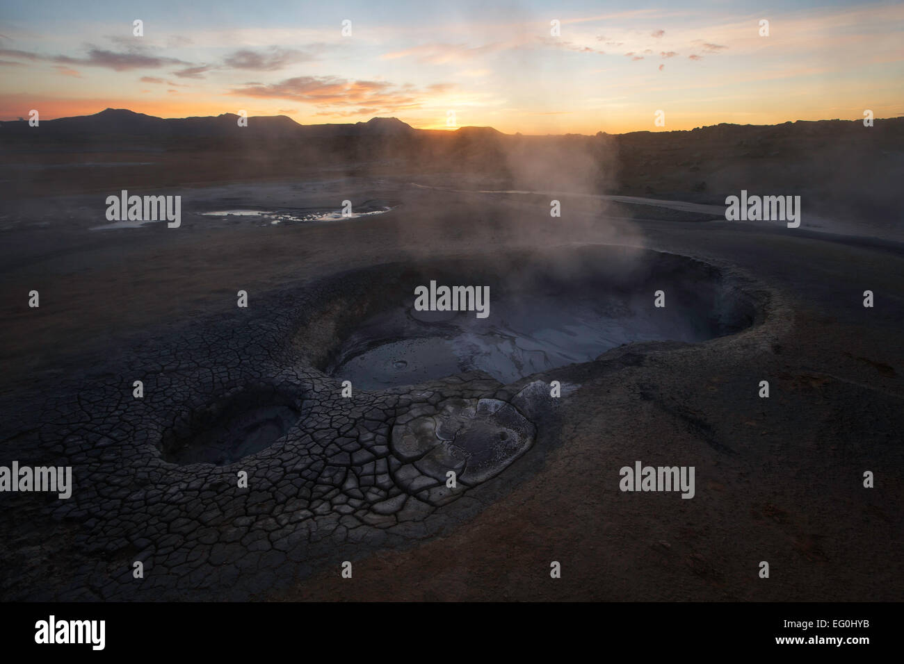 Island, isländischen Geothermie region Stockfoto