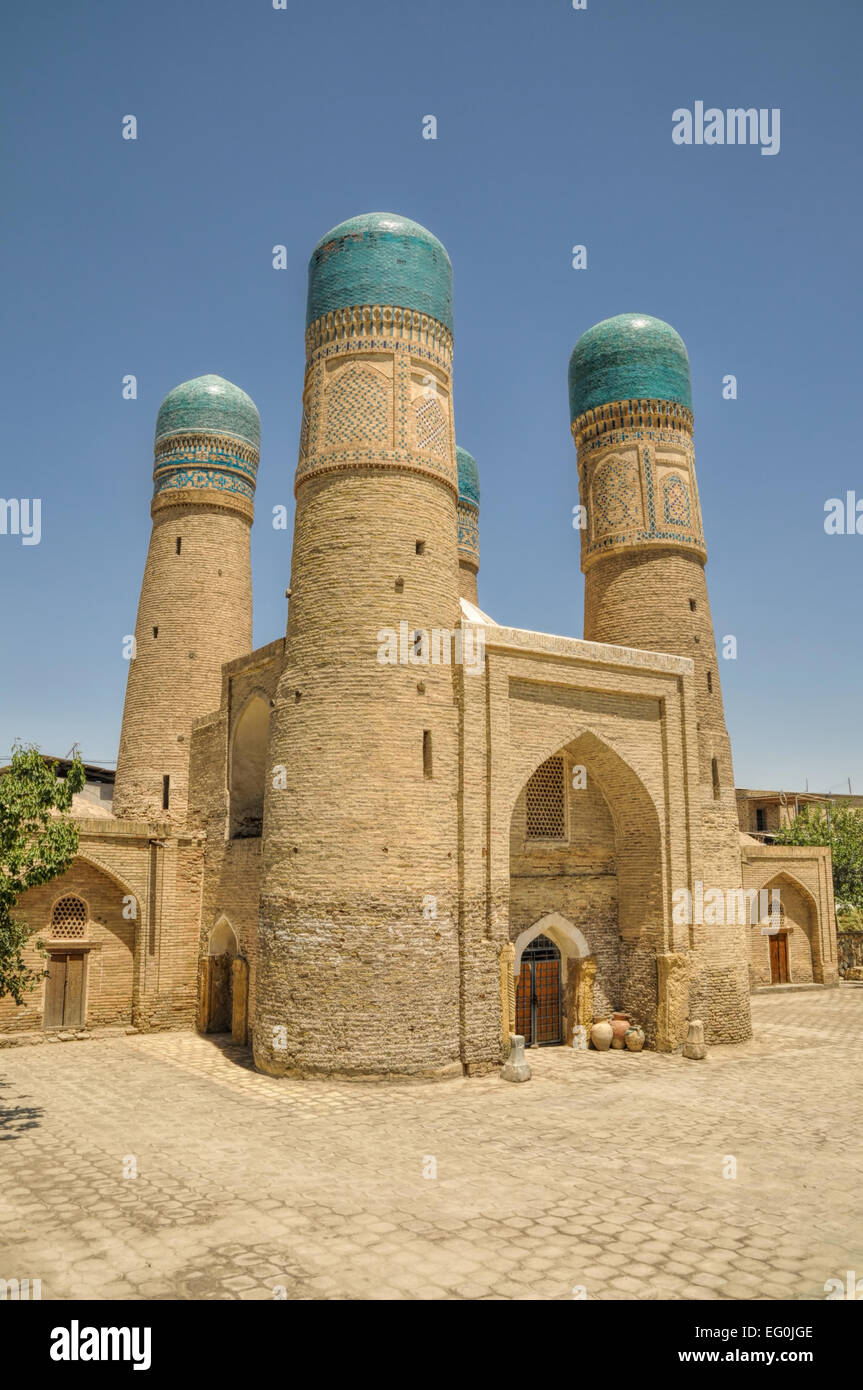 Malerische Aussicht auf die Tempel in Buchara, Usbekistan Stockfoto
