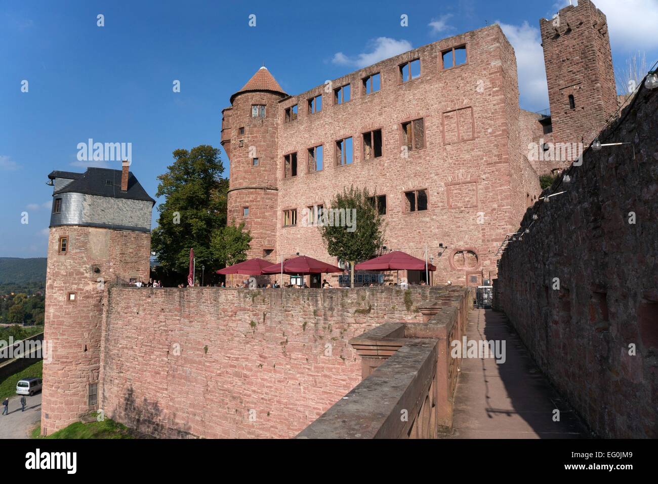 Deutschland: Burg Wertheim, Baden-Württemberg. Foto vom 3. Oktober 2014. Stockfoto